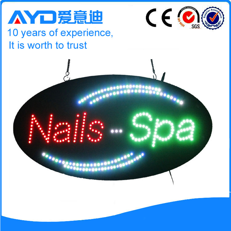 AYD LED Nails&Spa Sign