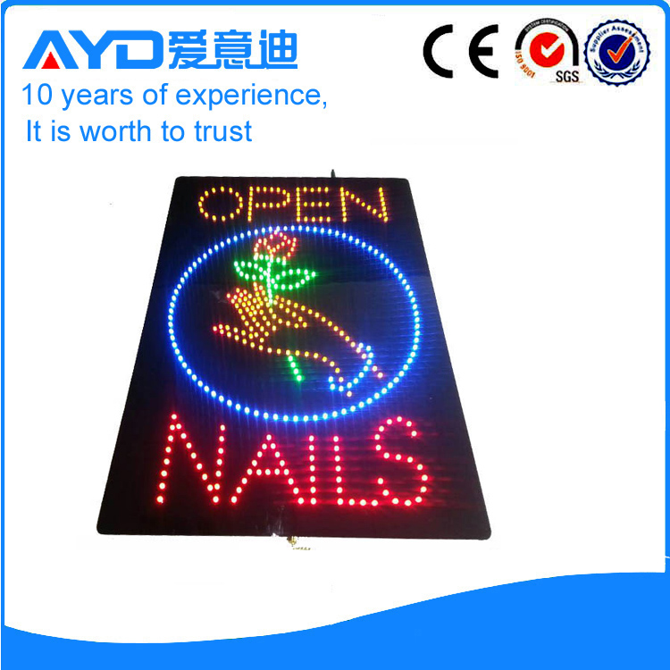 AYD LED Nails Open Sign