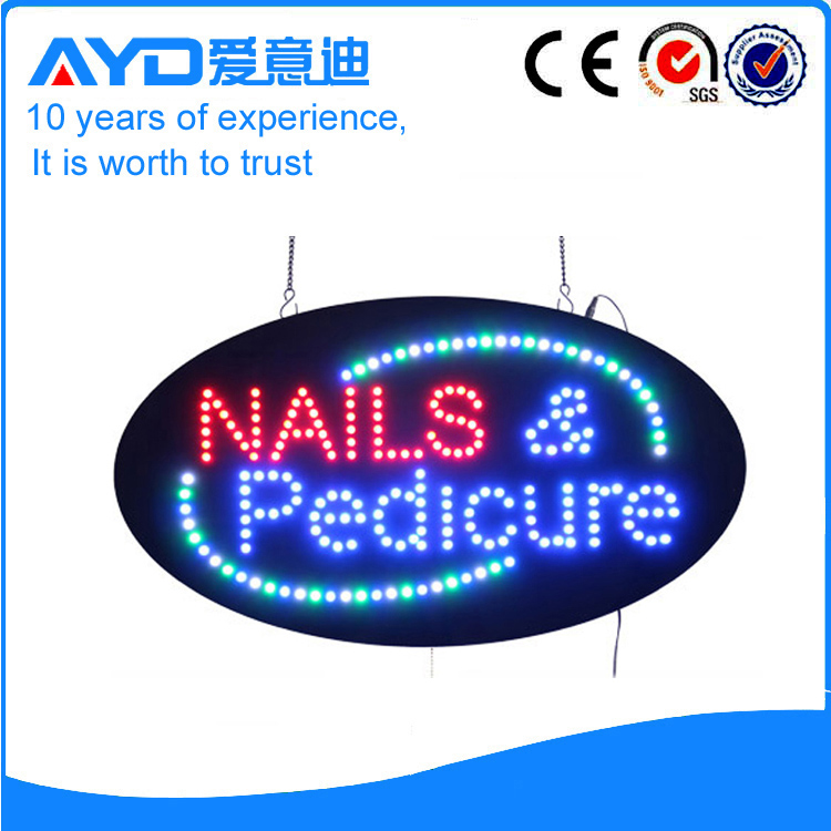 AYD LED Nails&Pedicure Sign