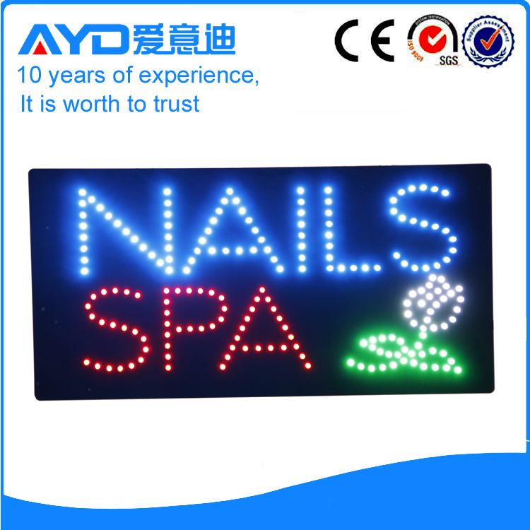 AYD LED Nails&Spa Sign