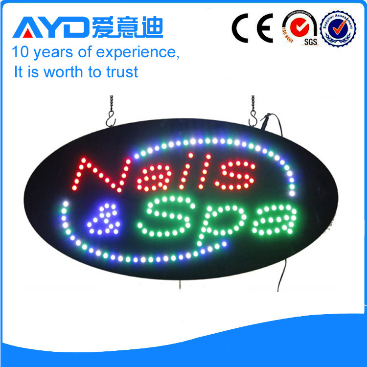 AYD LED Nails&Spa Sign