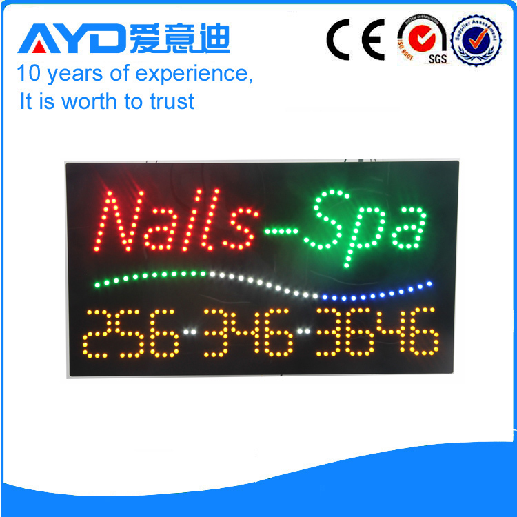 AYD LED Nails-Spa Sign