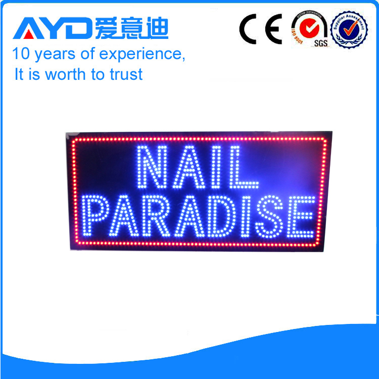 AYD LED Nails Paradise Sign