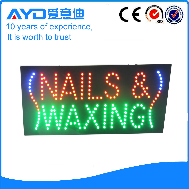 AYD LED Nails&Waxing Sign