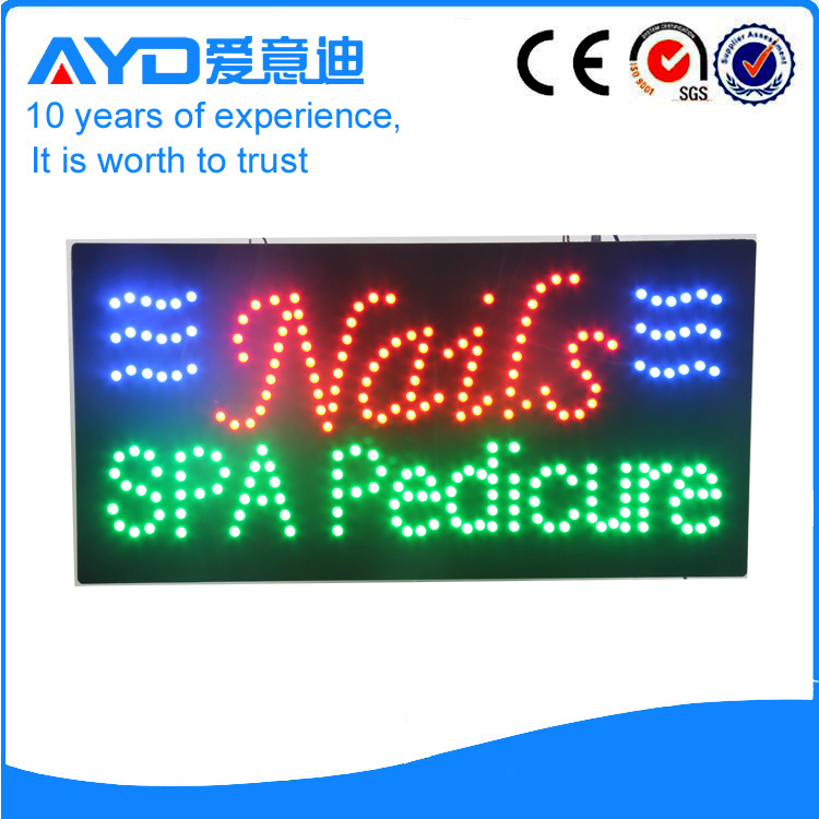 AYD LED Nails Spa Pedicure Sign