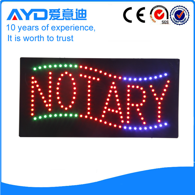 AYD Good Design LED Notary Sign