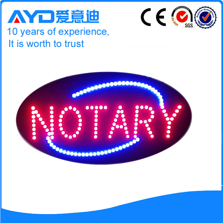 AYD Good Design LED Notary Sign