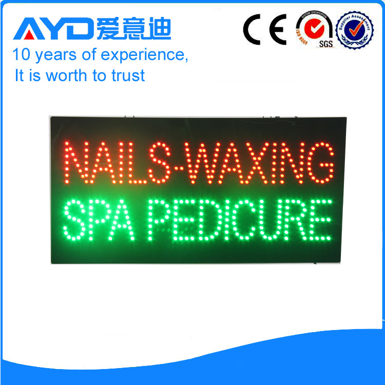 AYD LED Nails-Waxing Spa Pedicure Sign