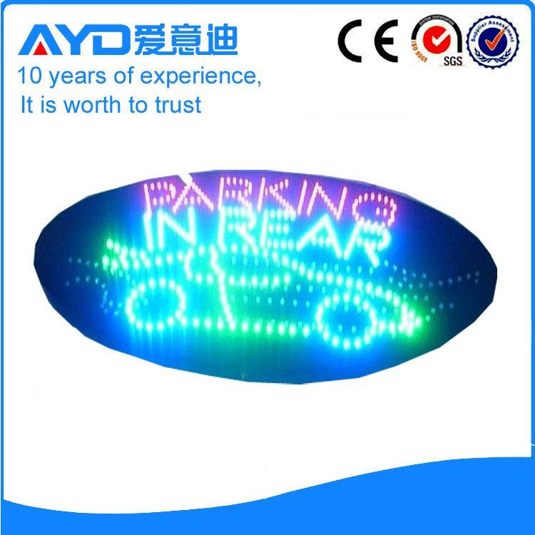 AYD LED Parking In Rear Sign