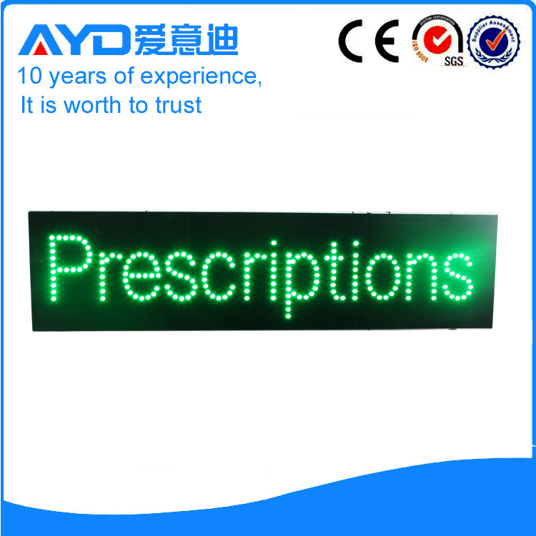 AYD Good Design LED Prescriptions Sign