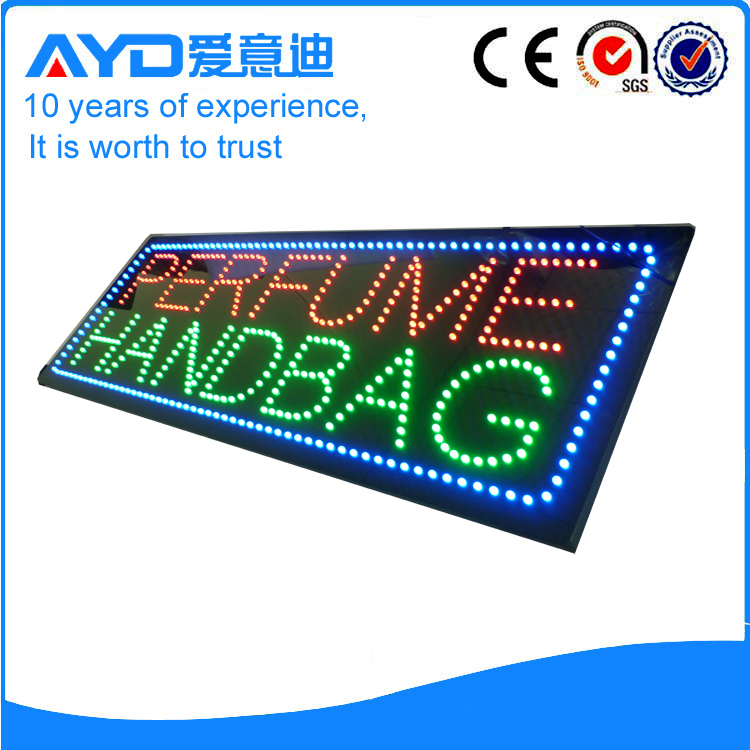 AYD LED Perfume Handbag Sign