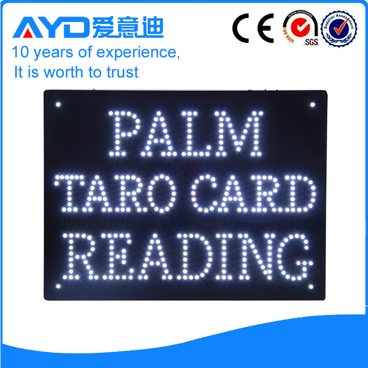 AYD LED Paim Taro Card Reading Sign
