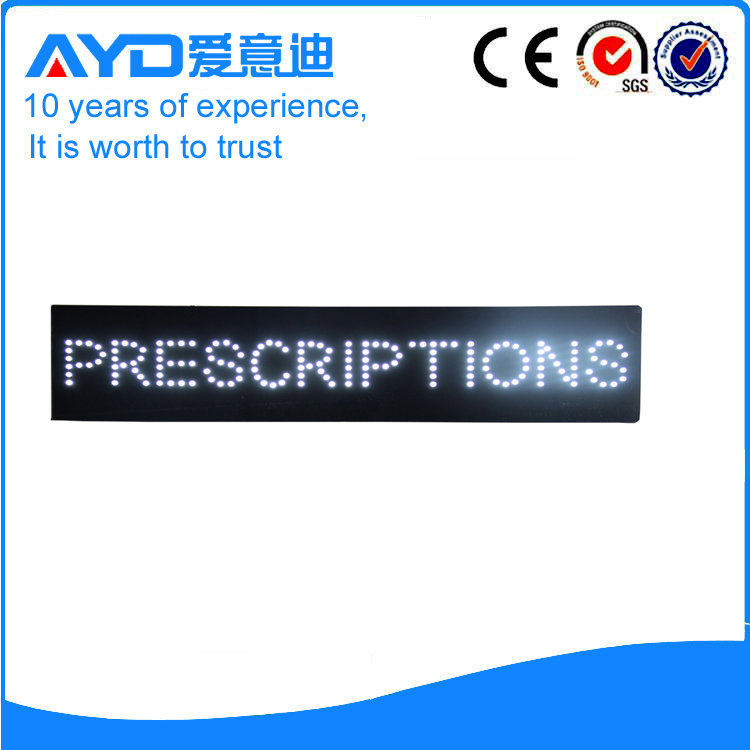 AYD Good Design LED Prescriptions Sign