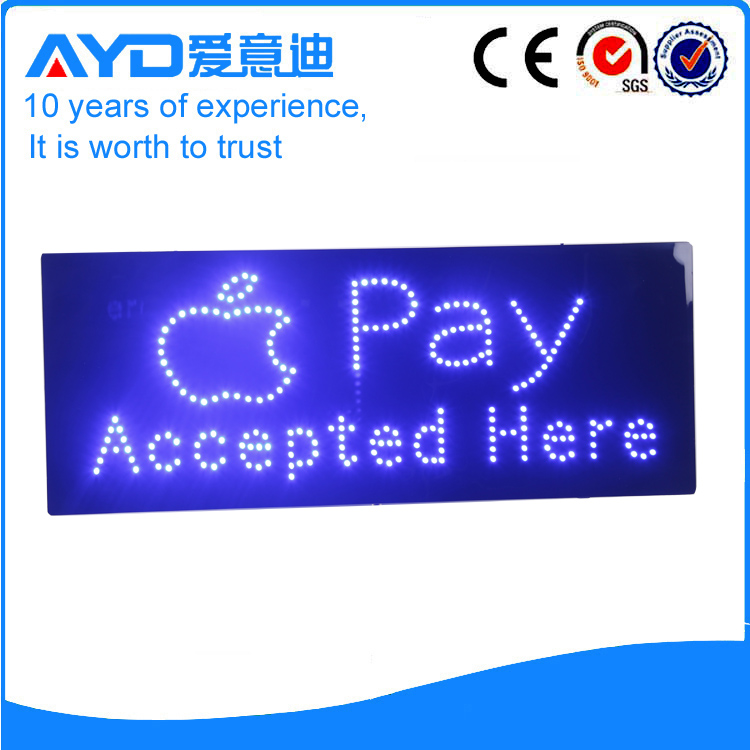 AYD LED Pay Accepted Here Sign