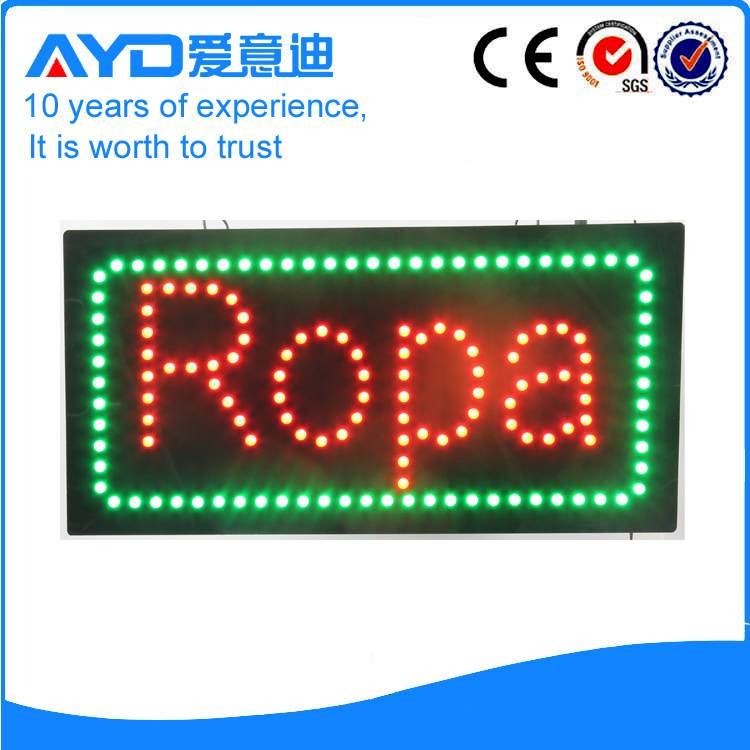 AYD LED Ropa Sign