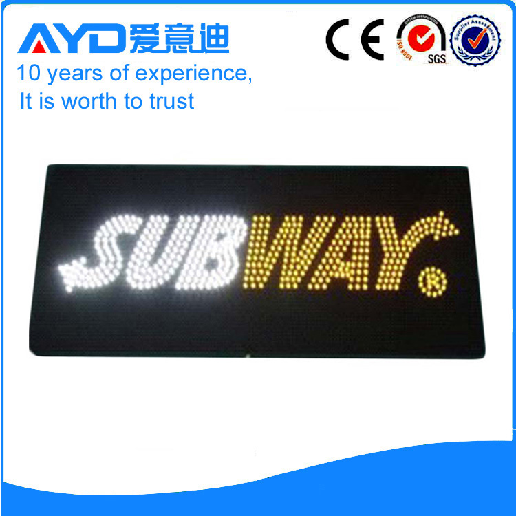 AYD Good Price LED Subway Sign