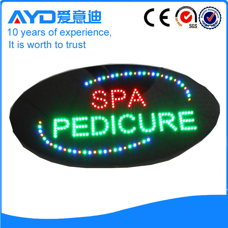 AYD Good Price LED Spa Pedicure Sign