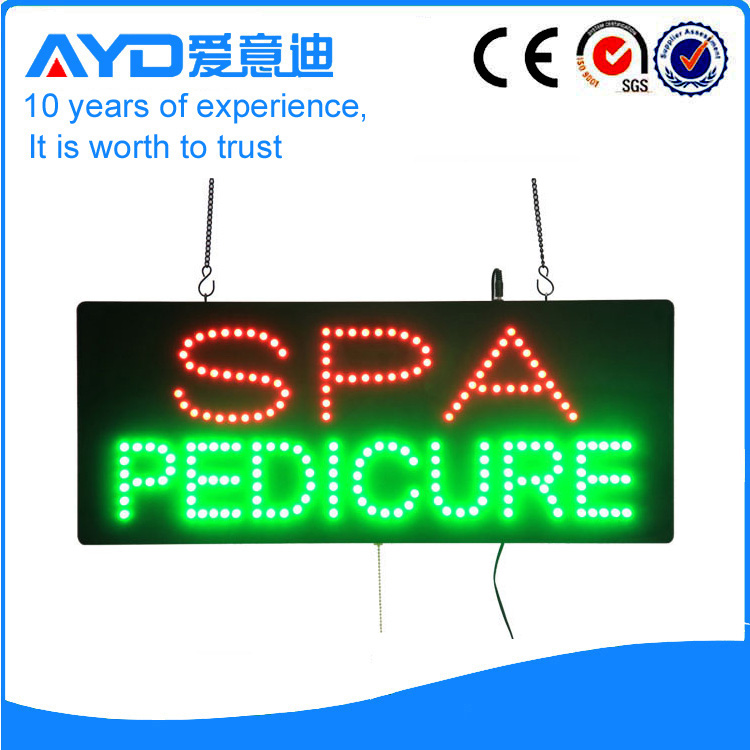 AYD Good Price LED Spa Pedicure Sign