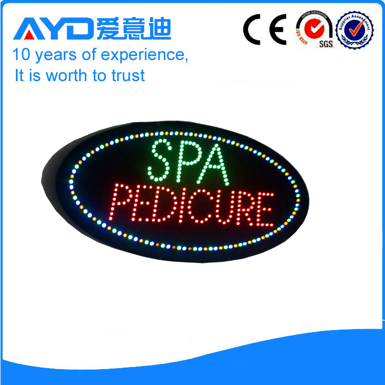 AYD Good Price LED Spa Pedicure Sign