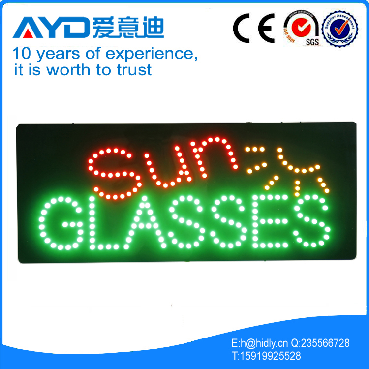 AYD Good Design LED Sun Glasses Sign