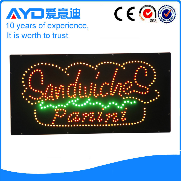 AYD LED Sandwiches Panini Sign