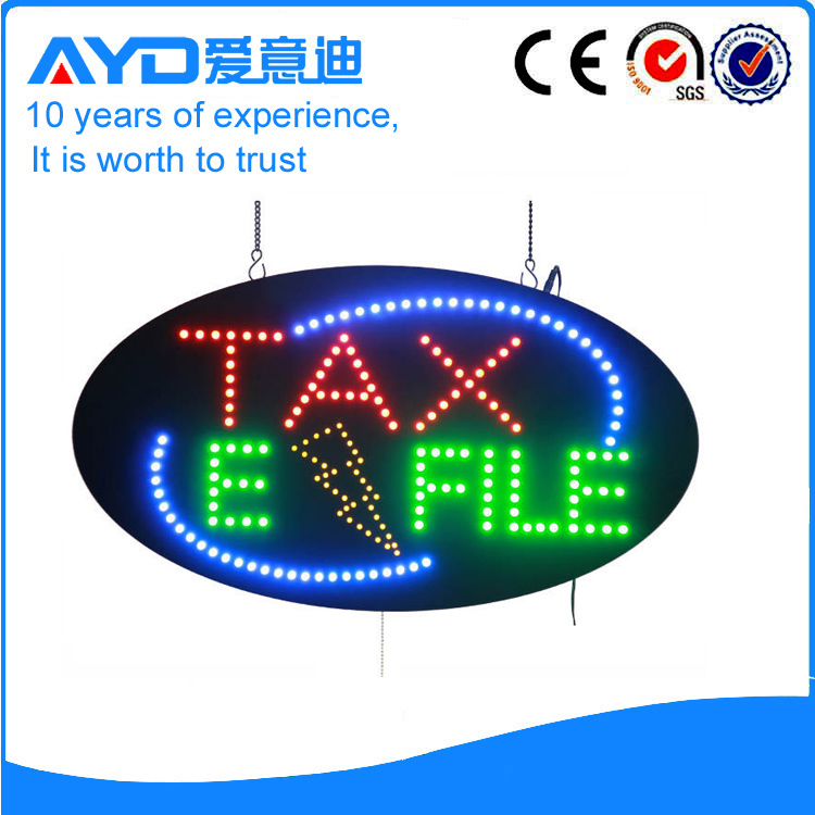 AYD Indoor LED Tax Efile Sign