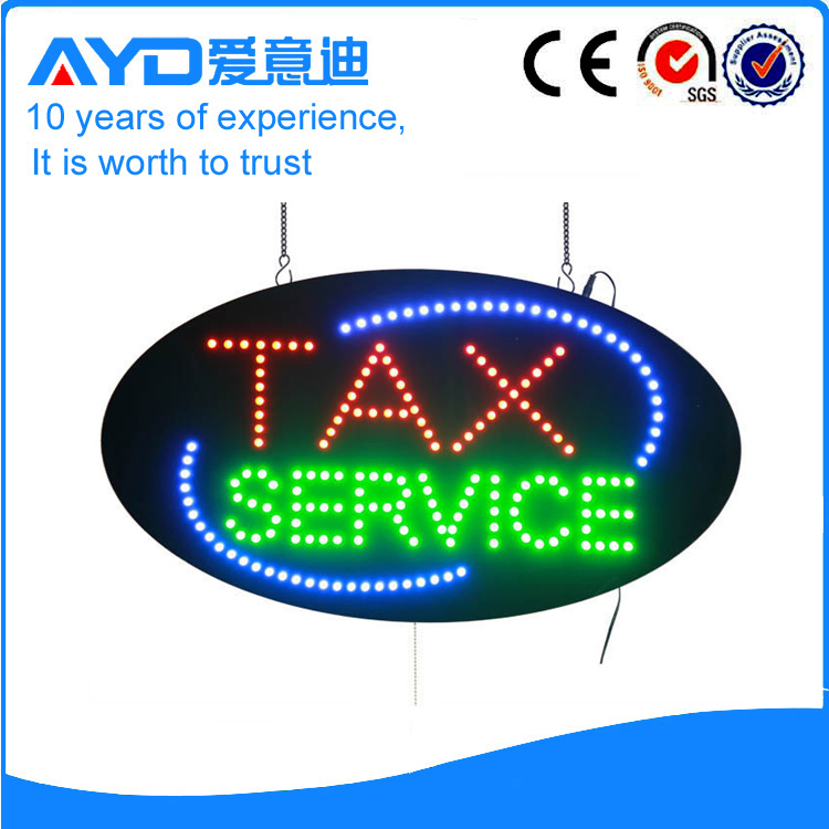 AYD Indoor LED Tax Service Sign