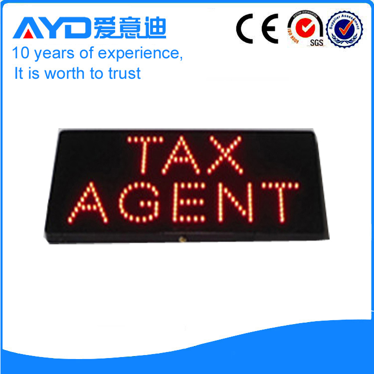 AYD Indoor LED Tax Agent Sign