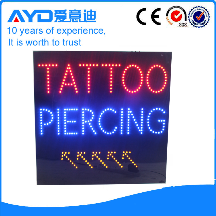 AYD LED Tattoo Piercing Sign