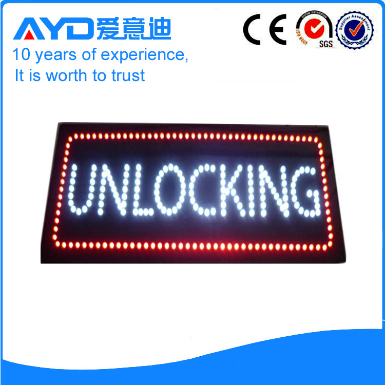 AYD Indoor LED Unlocking Sign