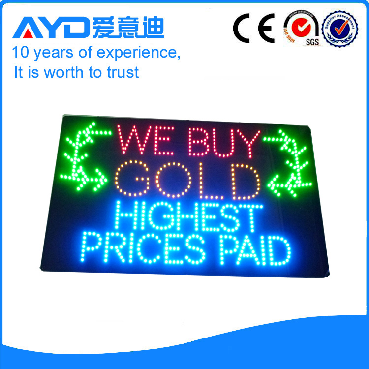 AYD LED We Buy Gold Sign