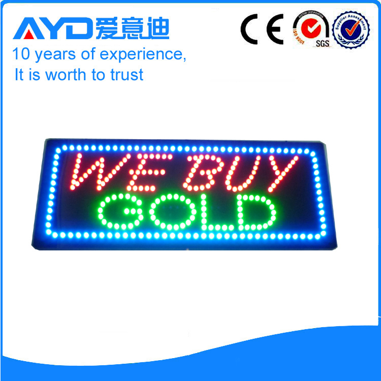 AYD LED We Buy Gold Sign