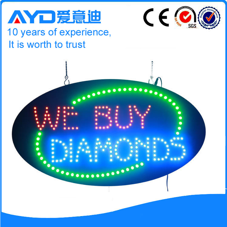 AYD LED We Buy Diamonds Sign