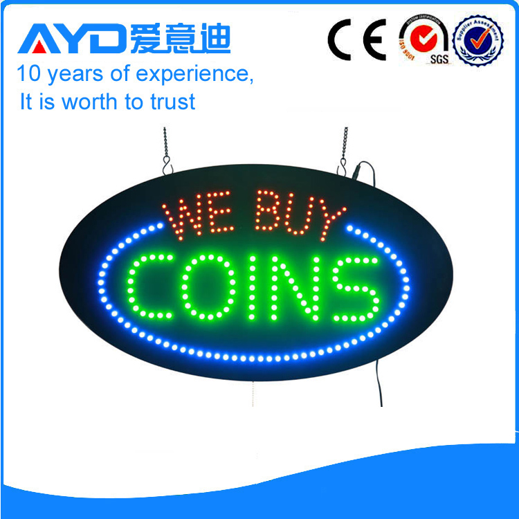 AYD LED We Buy Coins Sign