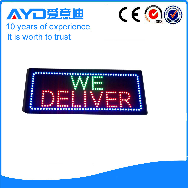 AYD LED We Deliver Sign