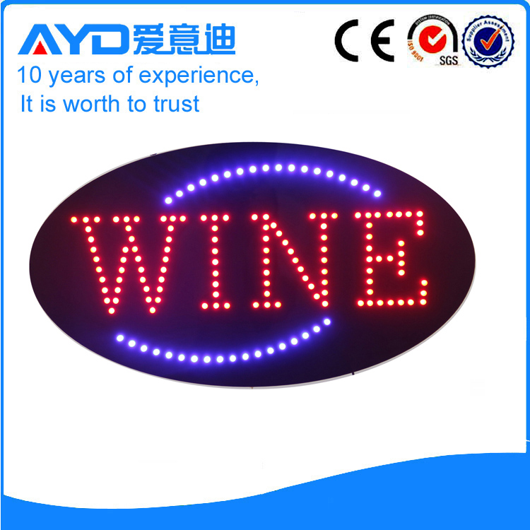 AYD Good Price LED Wine Sign