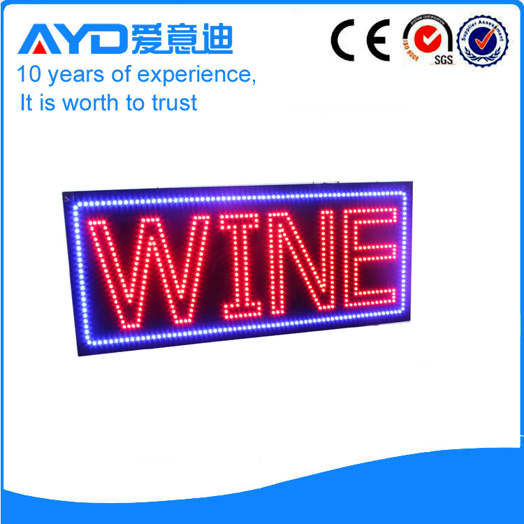 AYD Good Price LED Wine Sign
