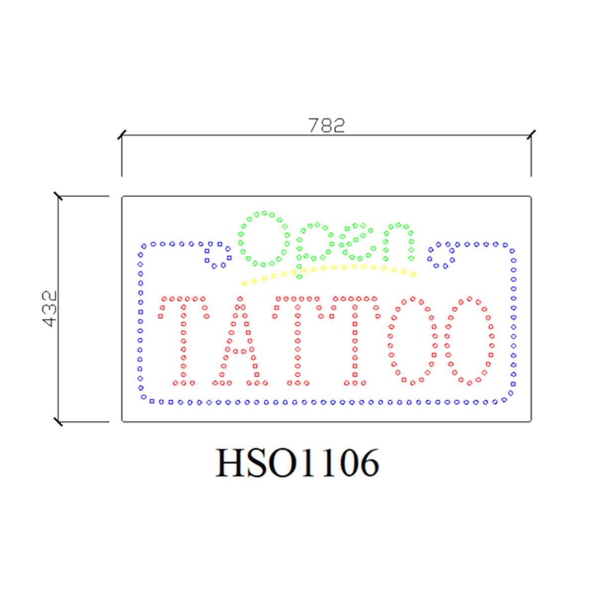 LED open tattoo signs