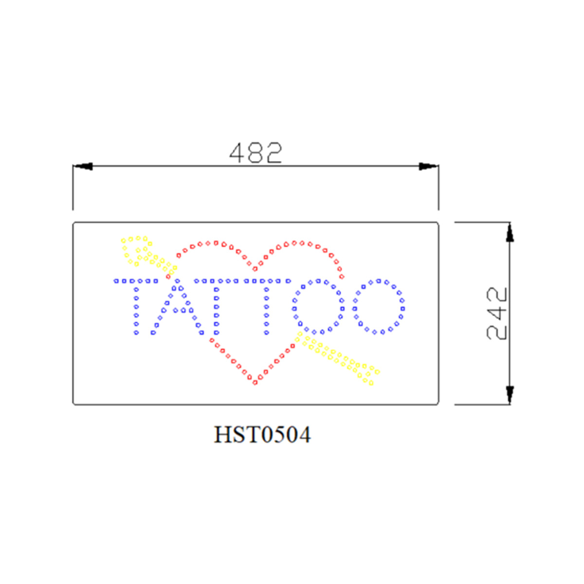 LED tattoo signs