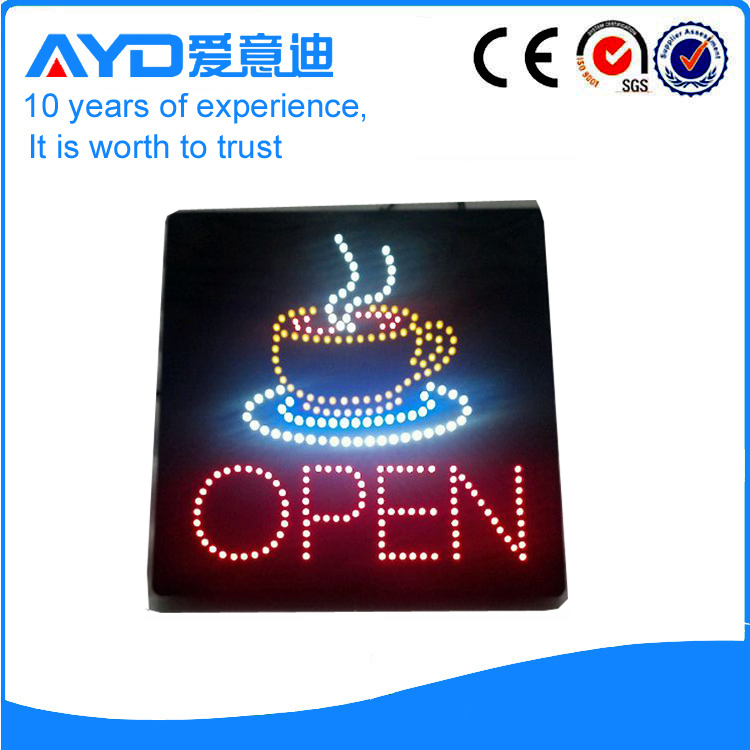 Indoor LED Coffee Open Sign