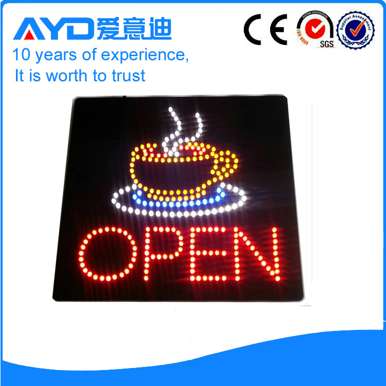 Indoor Coffee Open LED Sign