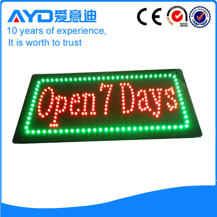 AYD Open 7Days LED Sign