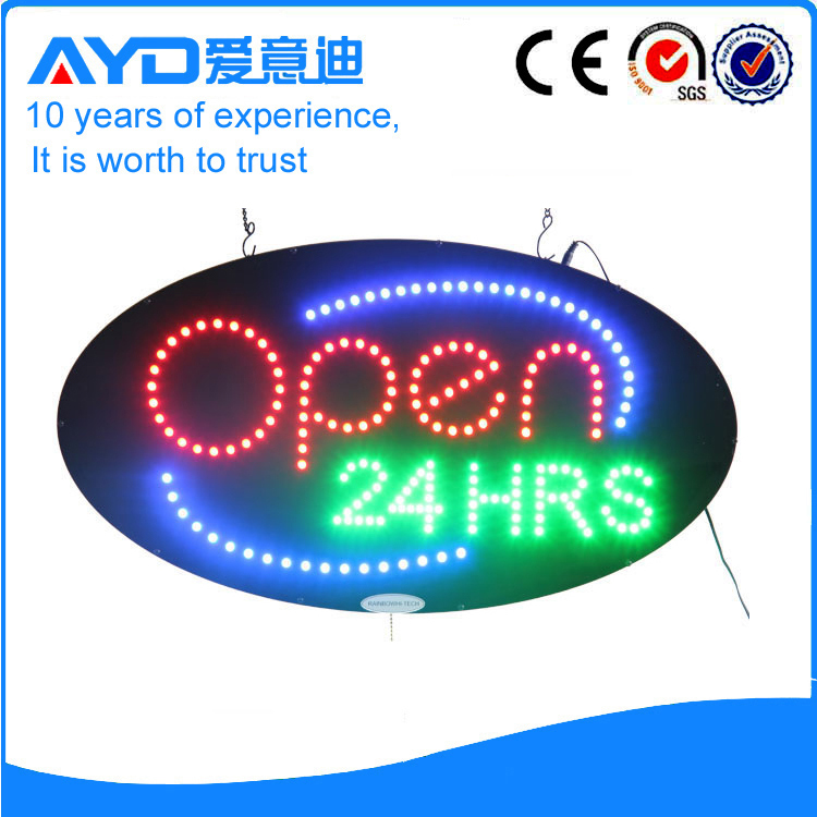 AYD LED Open 24HRS Sign