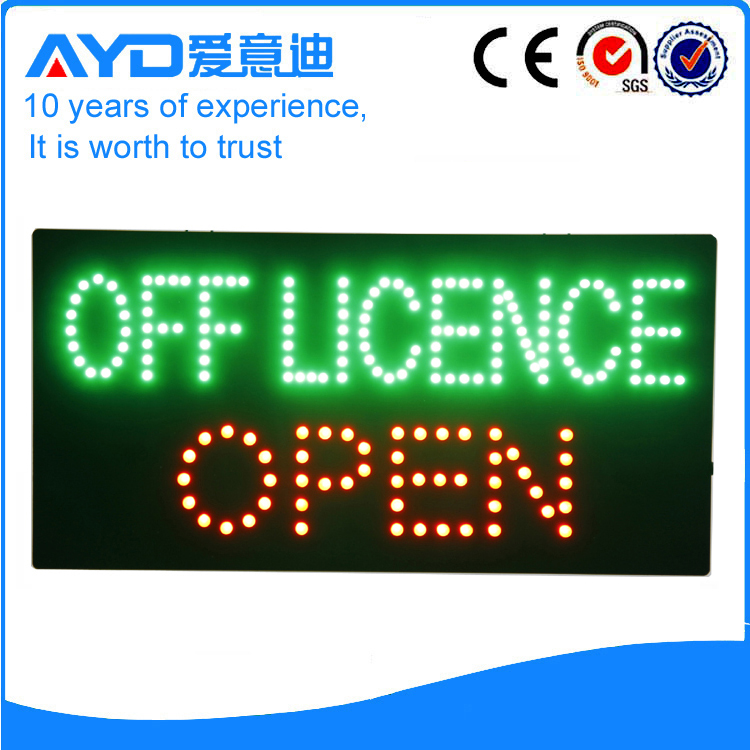 AYD LED Off Licence Open Sign