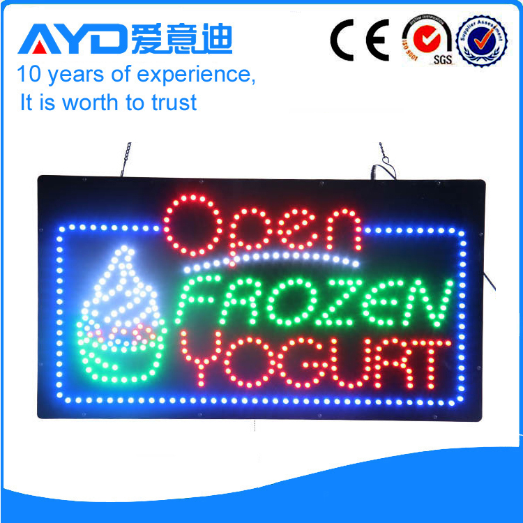 AYD frozen Yogurt LED Open Sign