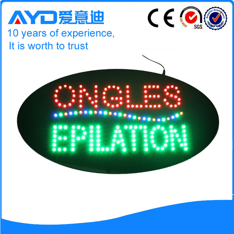 AYD LED Ongles Epilation Sign