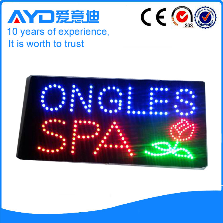 AYD LED Ongles Spa Sign