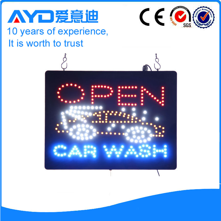 AYD Car Wash LED Open Sign