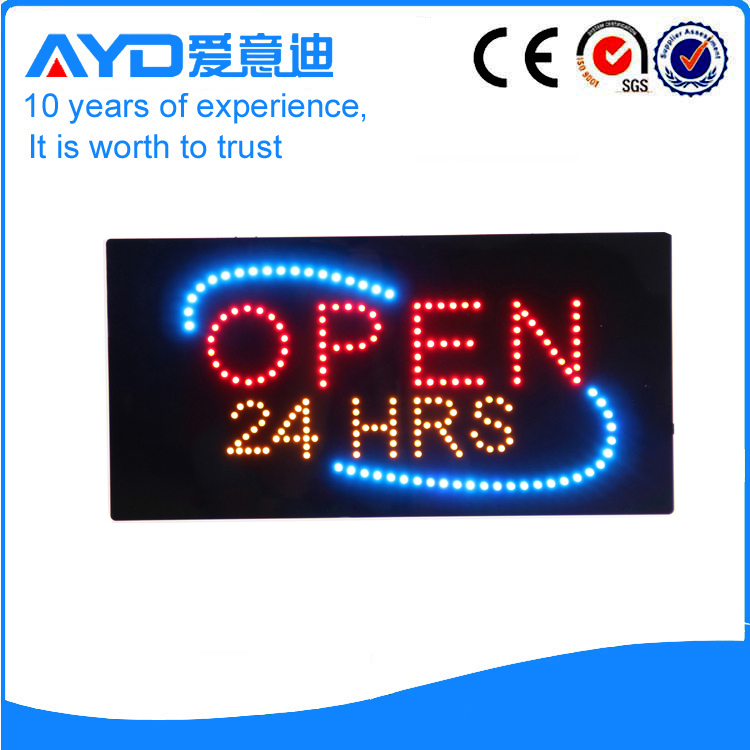 AYD LED Open 24HRS Sign