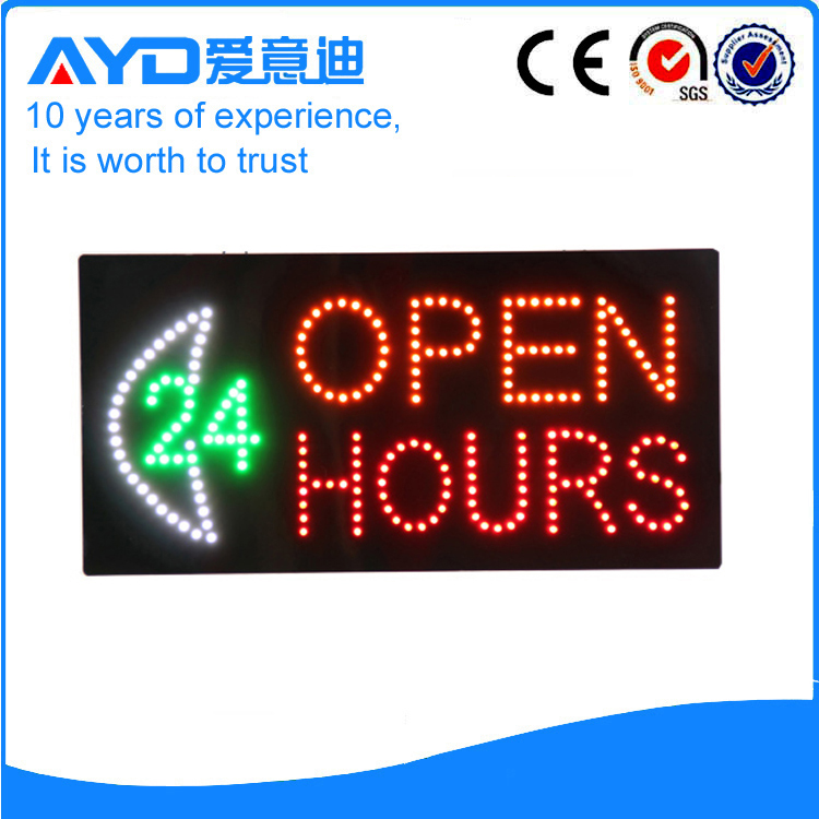 AYD LED Open 24Hours Sign